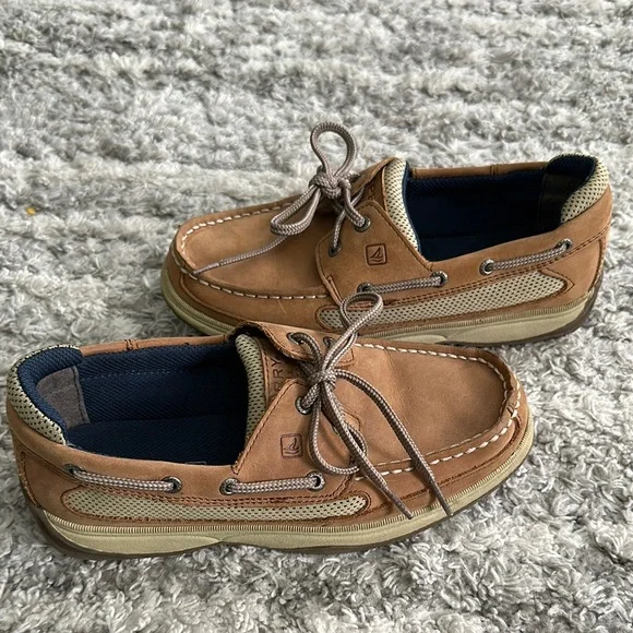 Sperry Boys Brown Boat Shoes - Picture 4 of 5